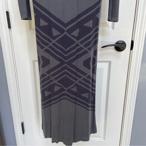 FREE PEOPLE BAUHAUS SWIT MAXI SWEATER DRESS Western Tribal Aztec NWT $168 Sz L - Picture 4 of 8